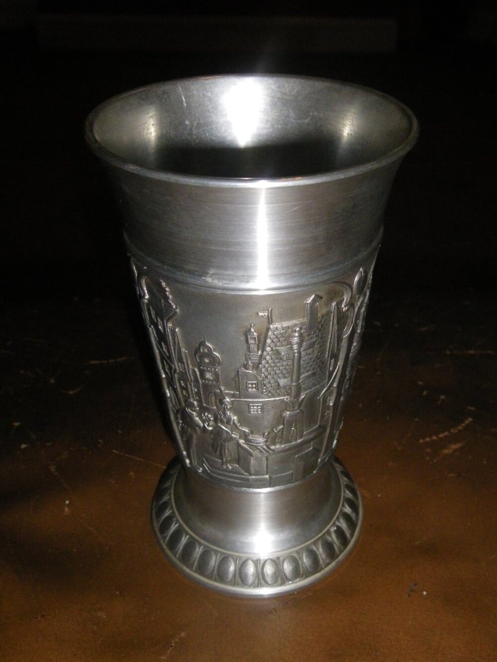 Vintage Pewter Small Decorative Vase Feinzinn HWN